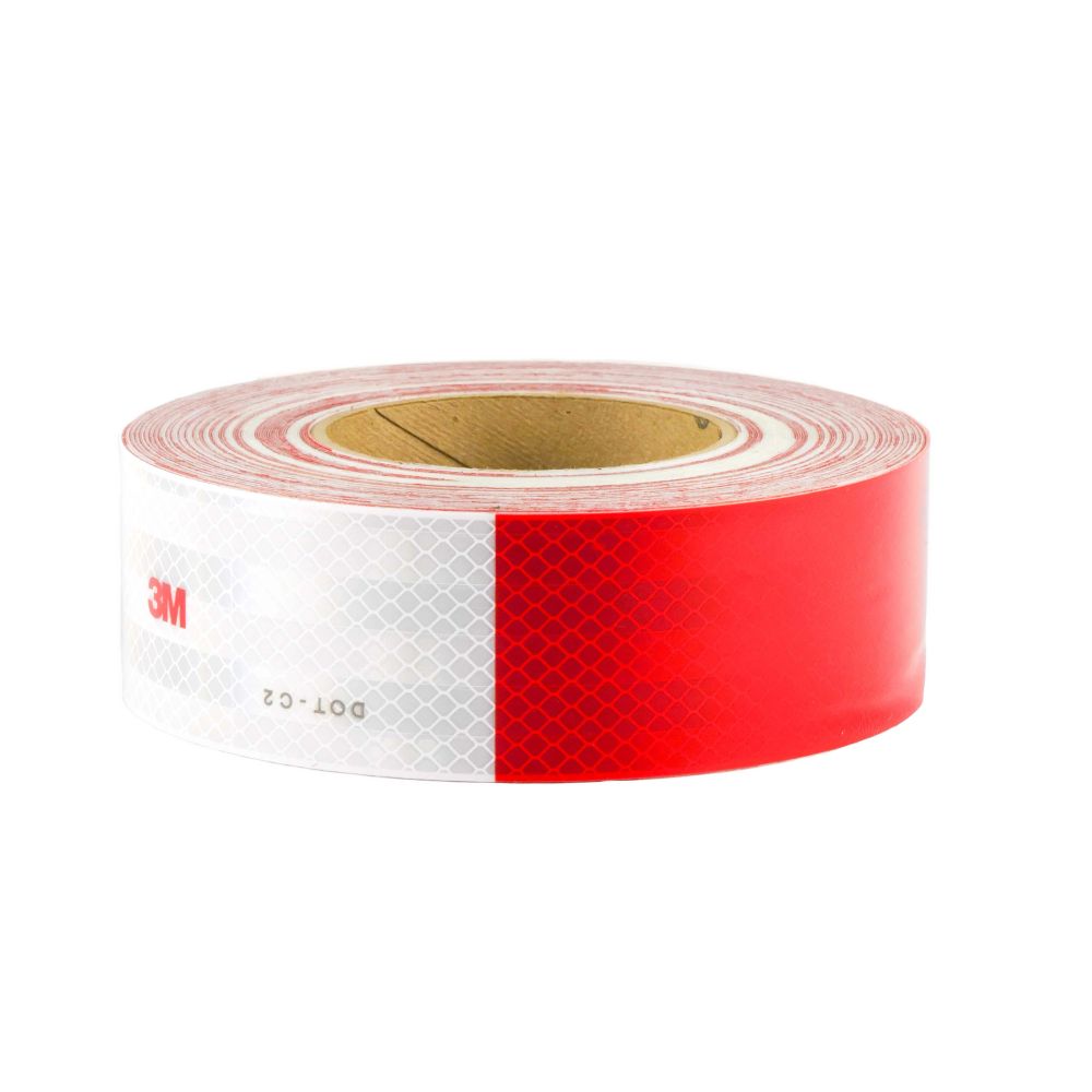 ProductoCINTA REFLECTIVA ADHESIVA ROJA PARA CARRO 3M 1-PIE ROLLO 150PIE 7010344036