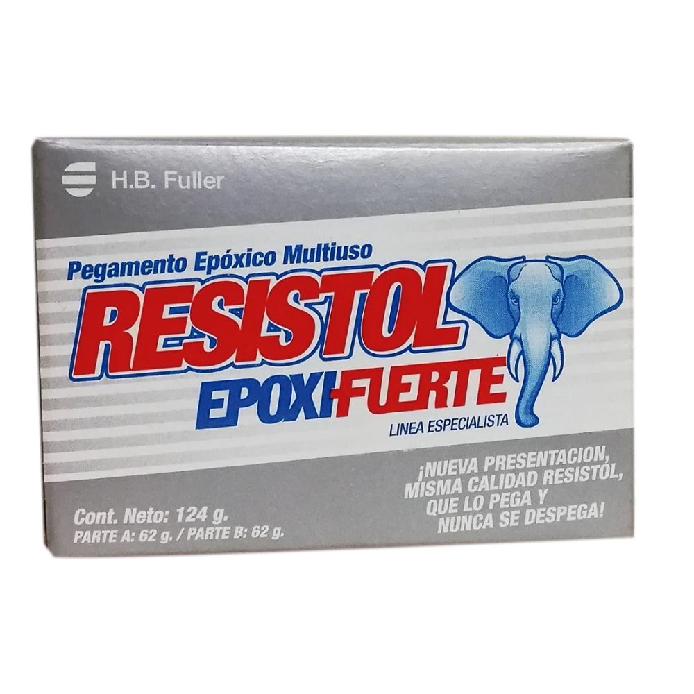 ProductoPEGAMENTO EPOXI FUERTE RESISTOL DE 124G.