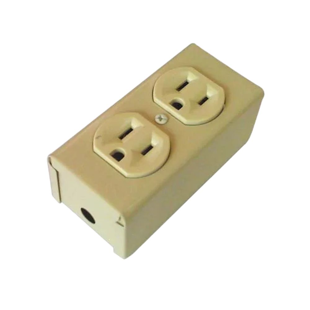 ProductoTOMA DOBLE SUPERFICIAL POLARIZADO METALICO CREMA CAJA A416