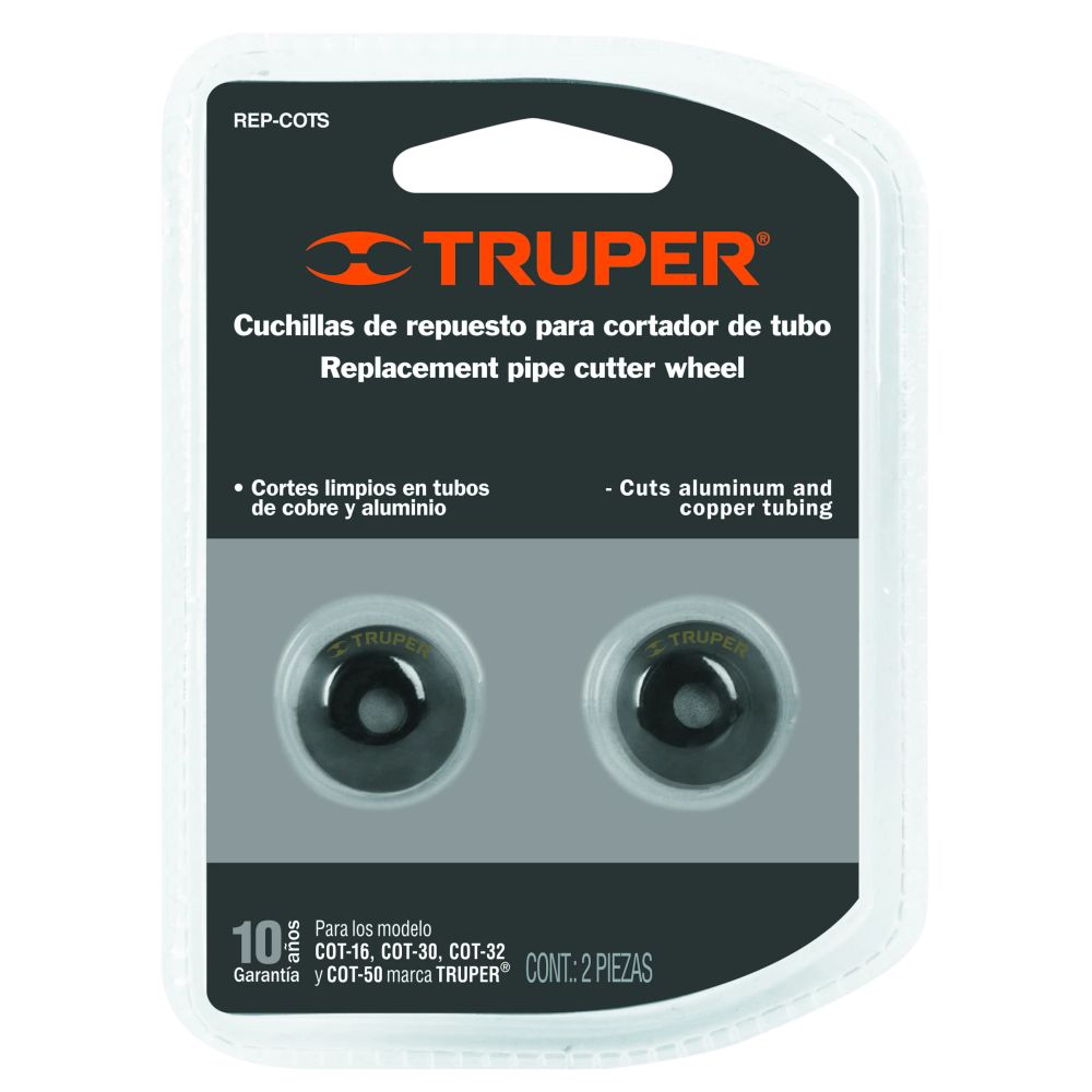 ProductoCUCHILLA  PARA CORTATUBO REP-COTS TRUPER 2-PCS 12862