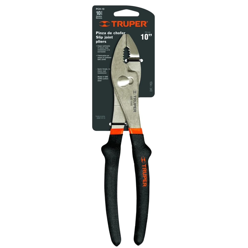 ProductoTENAZA DOBLE AJUSTE 10 PCH-10 TRUPER BLISTER  17302