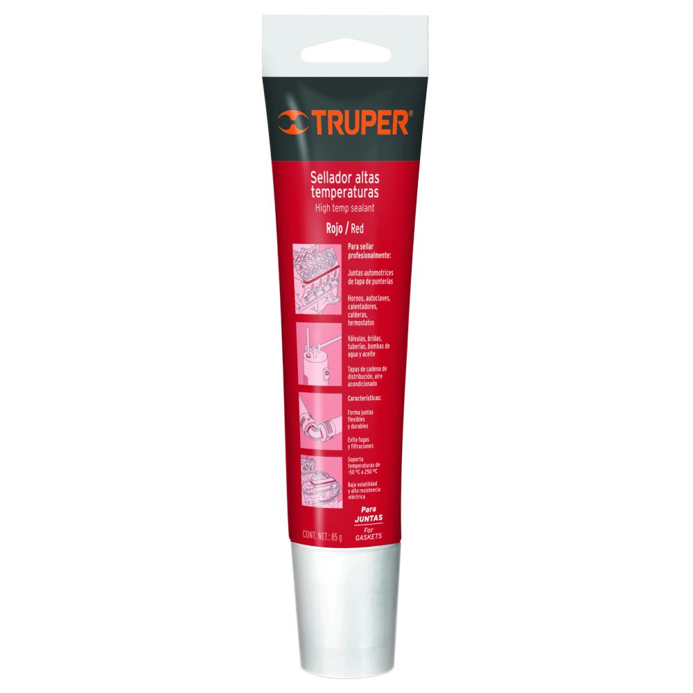ProductoSILICON 85-GRS ROJO TRUPER ALTA TEMPERATURA 17566