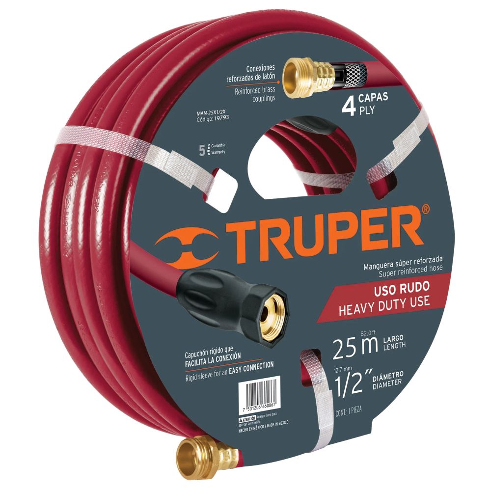 ProductoMANGUERA JARDIN 5/8 66' REF TRUPER 4-CAPAS 16035