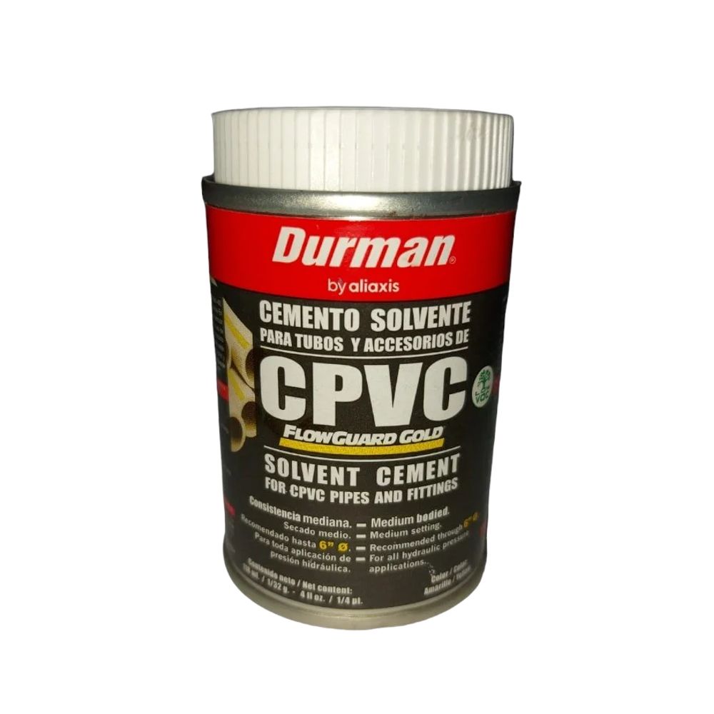 ProductoPEGAMENTO C-PVC LATA 1/32-GLN DURMAN 932 PARA AGUA CALIENTE 2010929