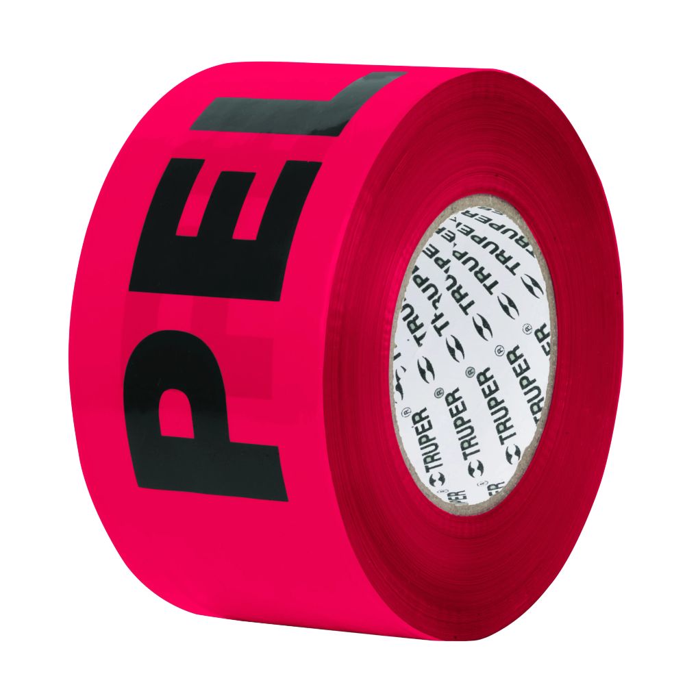 ProductoBANDA PRECAUCION PELIGRO ROJA 300MTS TRUPER 12585