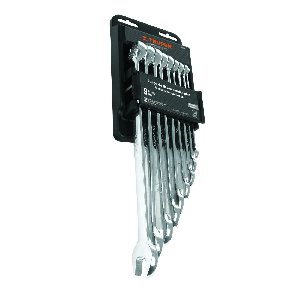 ProductoLLAVES MIXTAS JUEGO- 9PCS 1/4-3/4 JC-9P TRUPER 15776