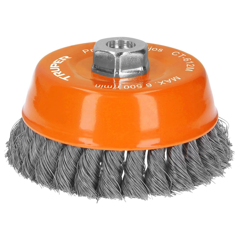 ProductoCEPILLO DE ALAMBRE TRUPER TIPO COPA 5 M14 0.35MM TRENZ 11544