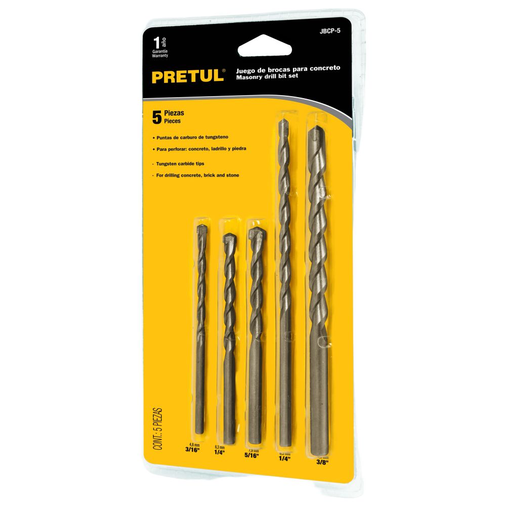 ProductoBROCAS PRETUL 5-PCS JBCP-5  PARA CONCRETO  20701