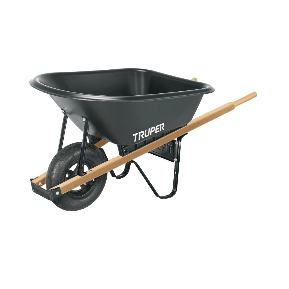 ProductoCARRETA TRUPER DESARMADA PLASTICA PARA GRANOS TP-6 NEGRA 19805