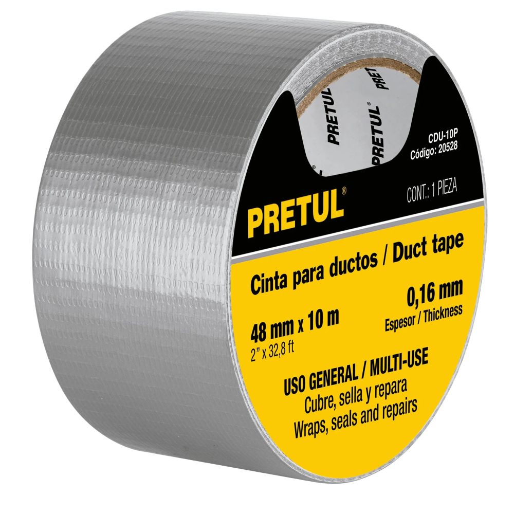 ProductoCINTA  PARA DUCTO DE AIRE 2X10MTS PRETUL CDU-10P  20528