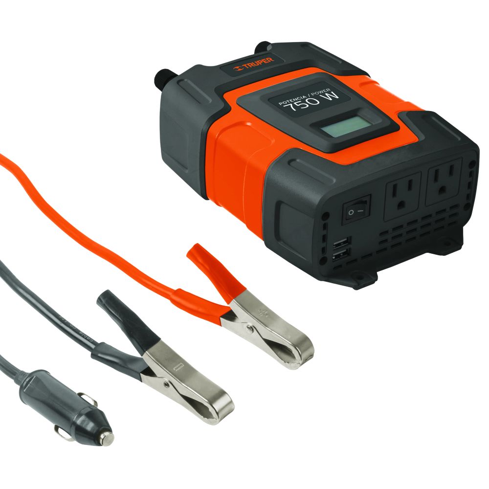 ProductoINVERSOR DE CORRIENTE PORTATIL 750W C/PUERTO USB INCO-750 TRUPER 10490