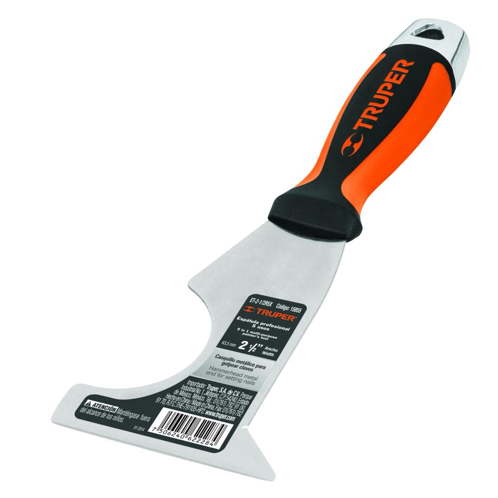 ProductoESPATULA RASPAR 2-1/2 INOXIDABLE TRUPER 5-USOS 15855