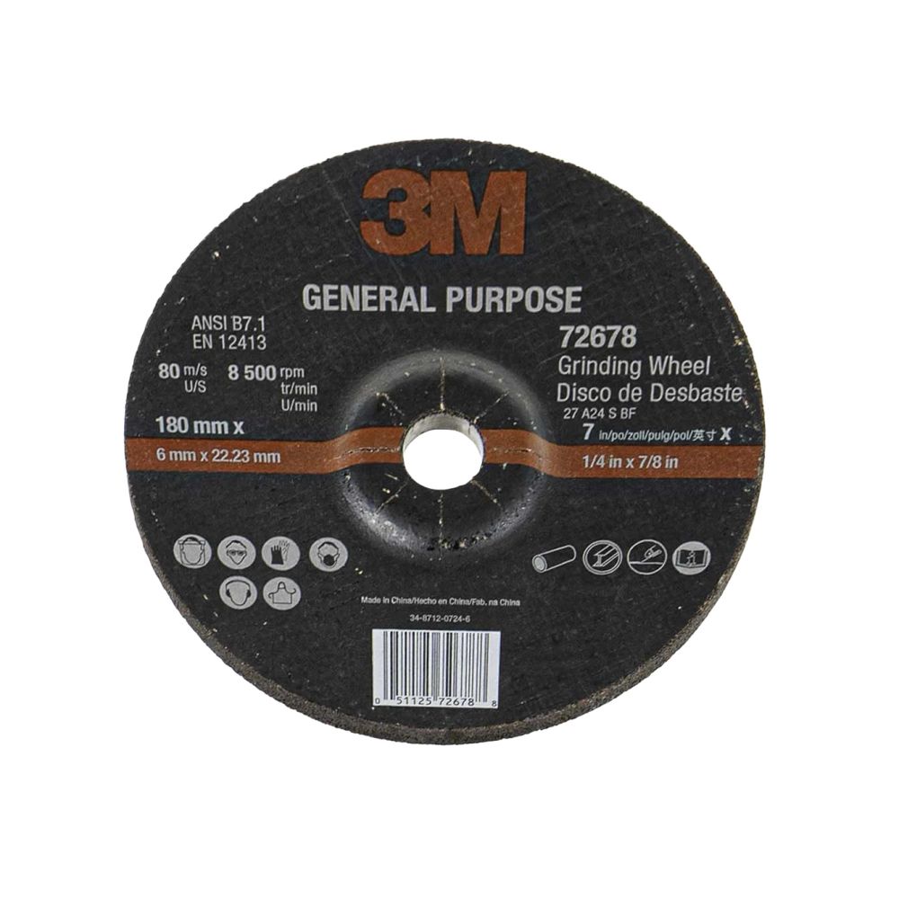ProductoDISCO PARA DESBASTE METAL 7X1/4X7/8 3M 7010028854