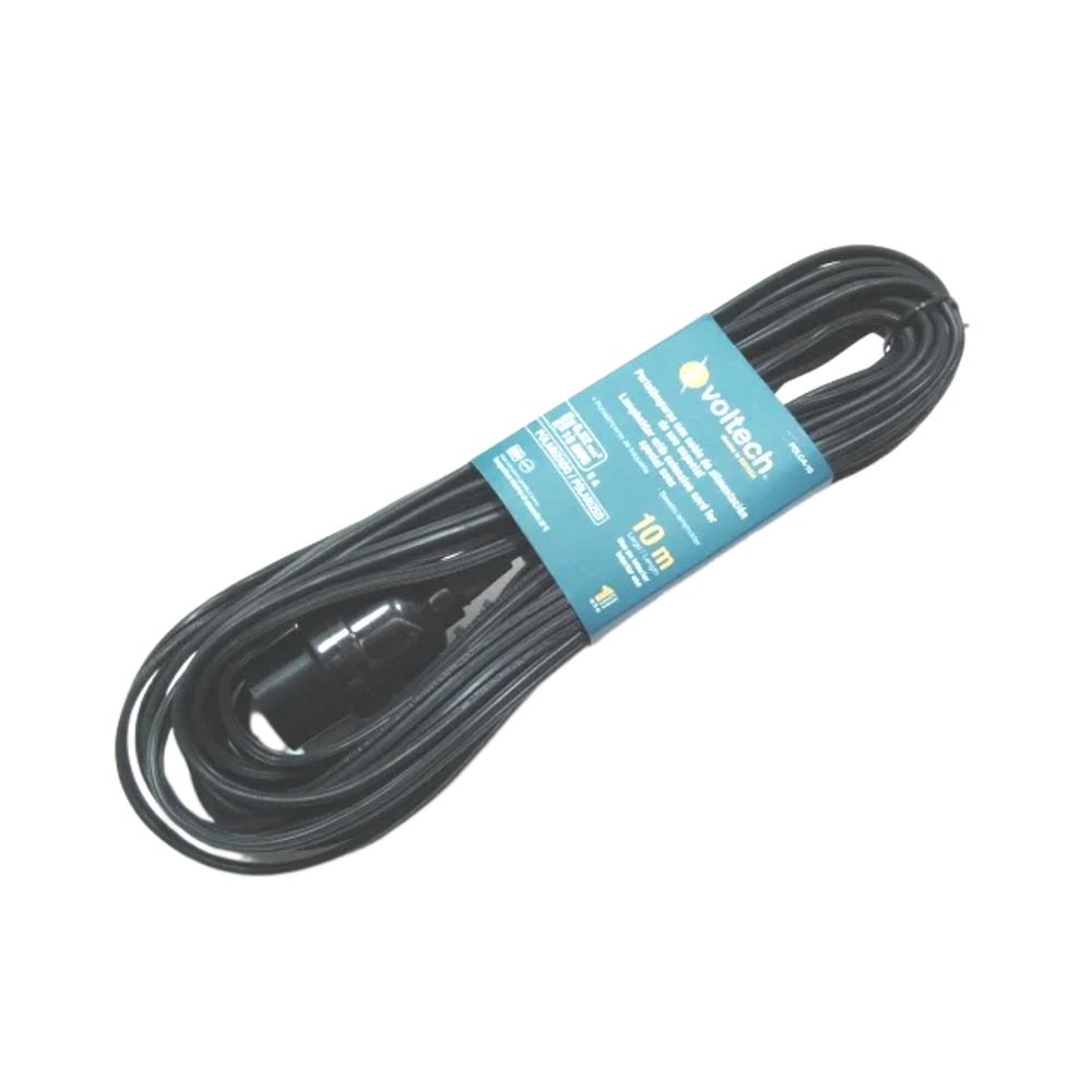 ProductoEXTENSION ELECTRICA 10MTS POLCA-10 VOLTECK CON PORTA FOCO  47144