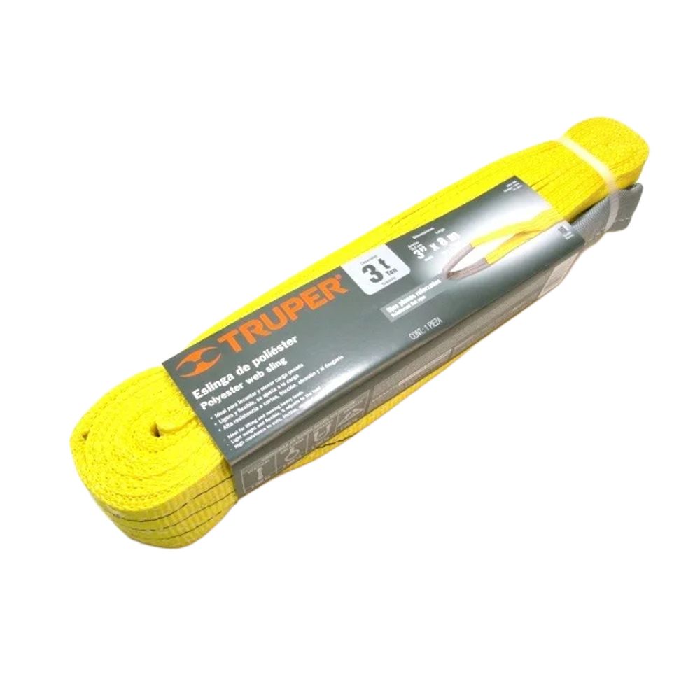 ProductoFAJA  PARA SUJETAR CARGA 3 TON 3"X8MTS TRUPER  17874
