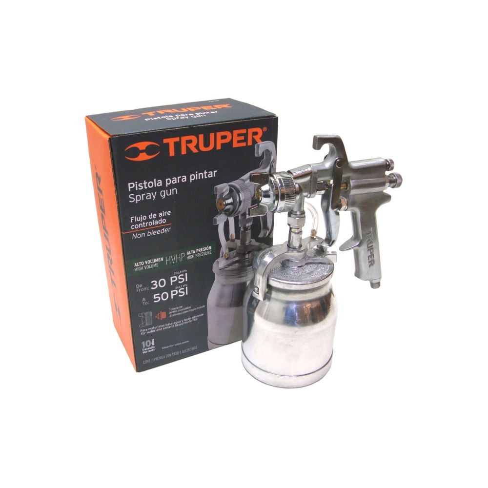 ProductoPISTOLA PARA PINTAR 50PSI SUCCION TRUPER  14087