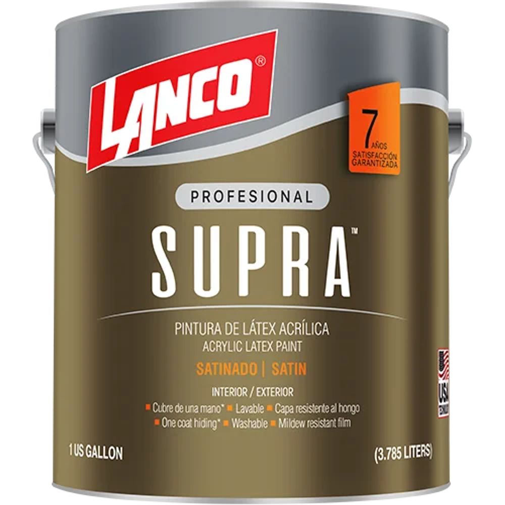 ProductoPINTURA LATEX LANCO SUPRA SATINADO ACCENT GL VA3684-4