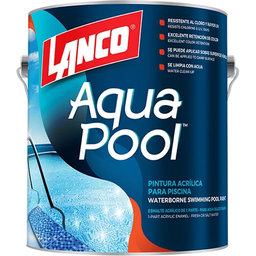 ProductoPINTURA ACRILICA LANCO PARA PISCINA AQUA POOL BL GL AP2515-4
