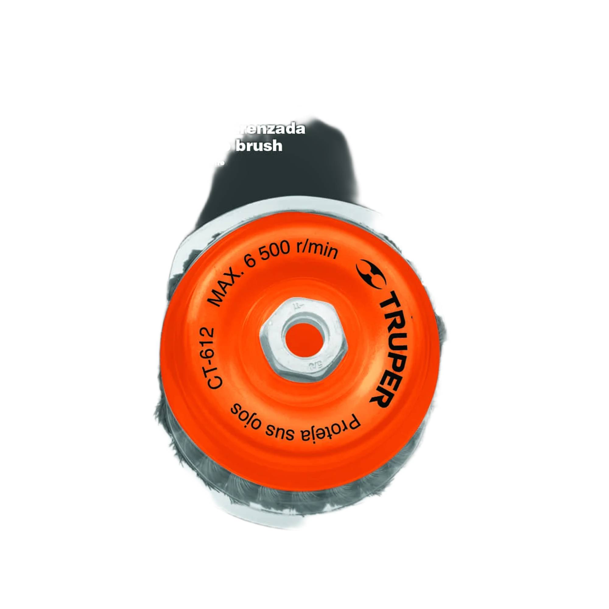 ProductoCepillo  de alambre truper tipo copa 5 5/8-11 0.35mm trenz 11541