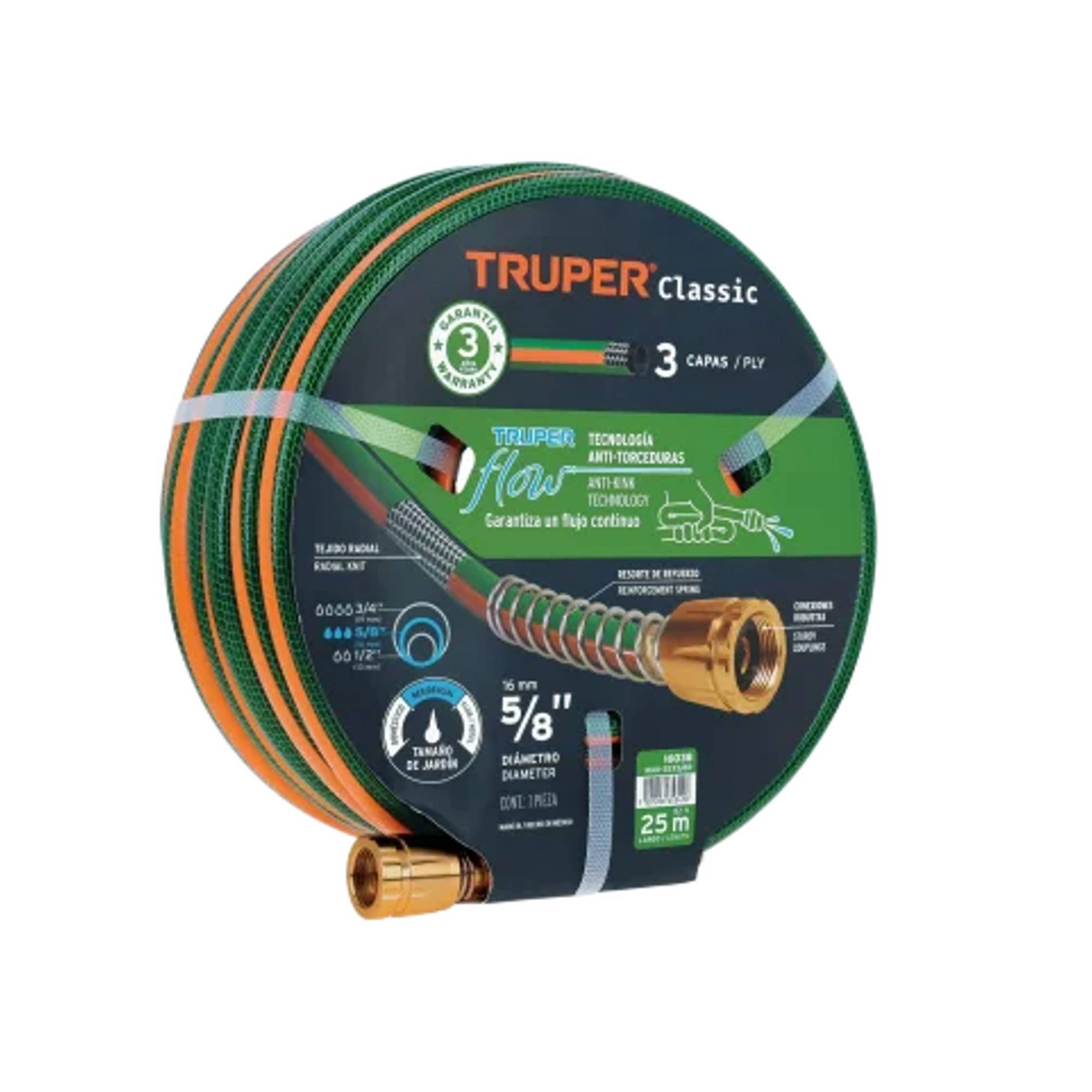 ProductoManguera jardin 5/8 82 ref truper  16038