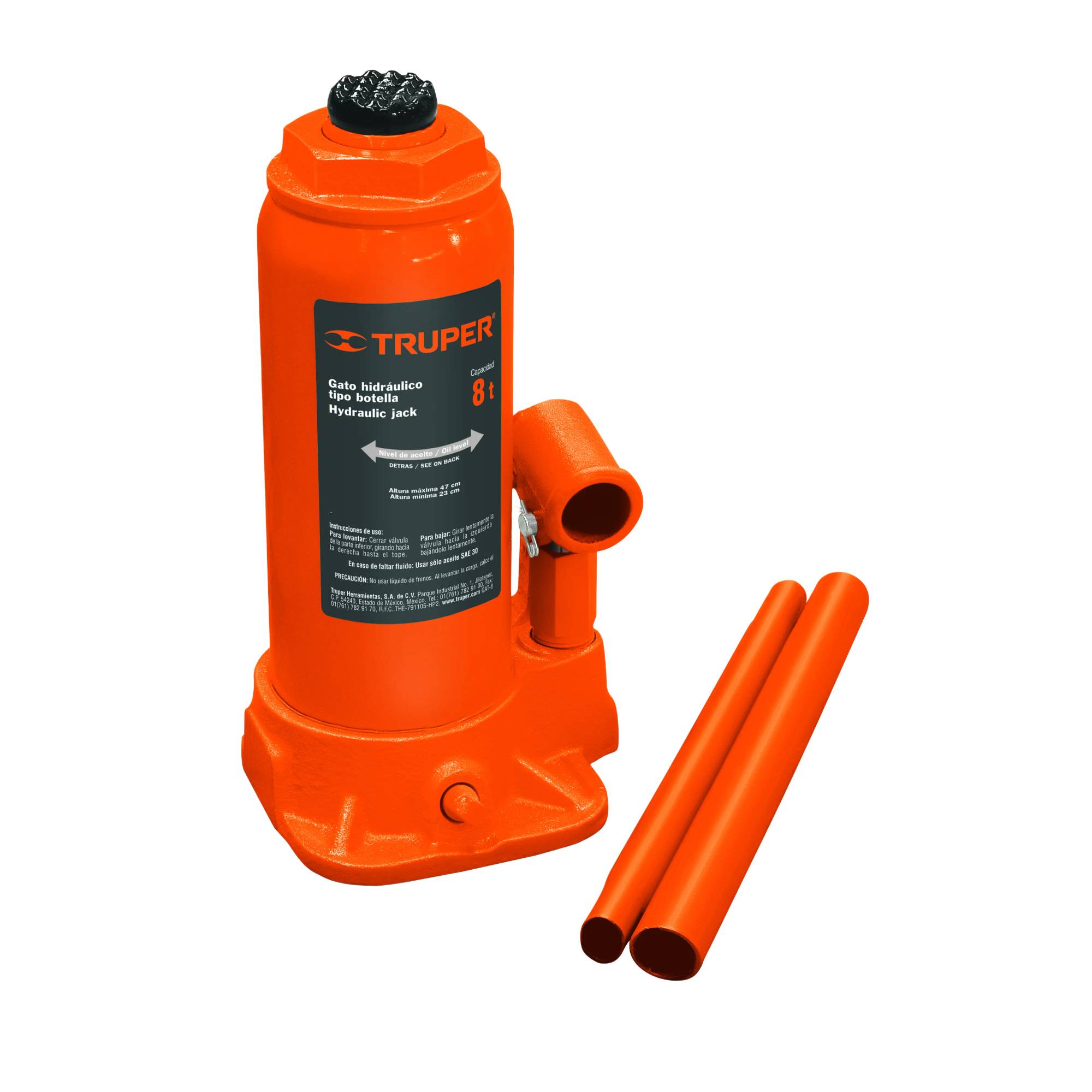 ProductoGato hidraulico 8 ton gat-8 tipo bote truper  14816