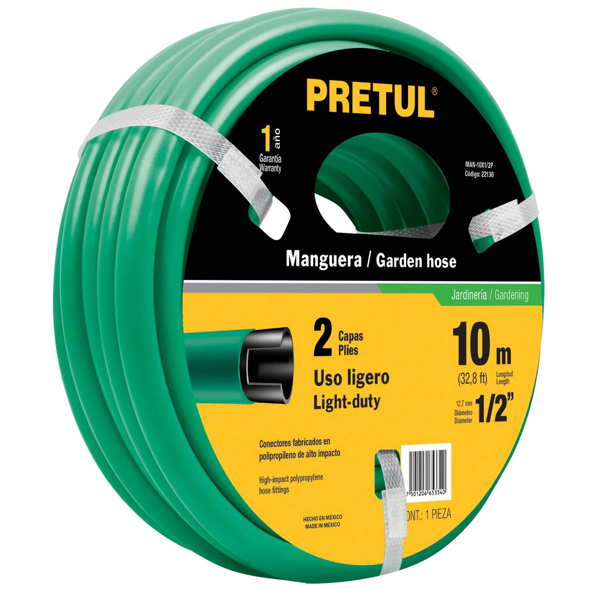 ProductoManguera jardin 1/2 49vin pretul tipo pla  22132