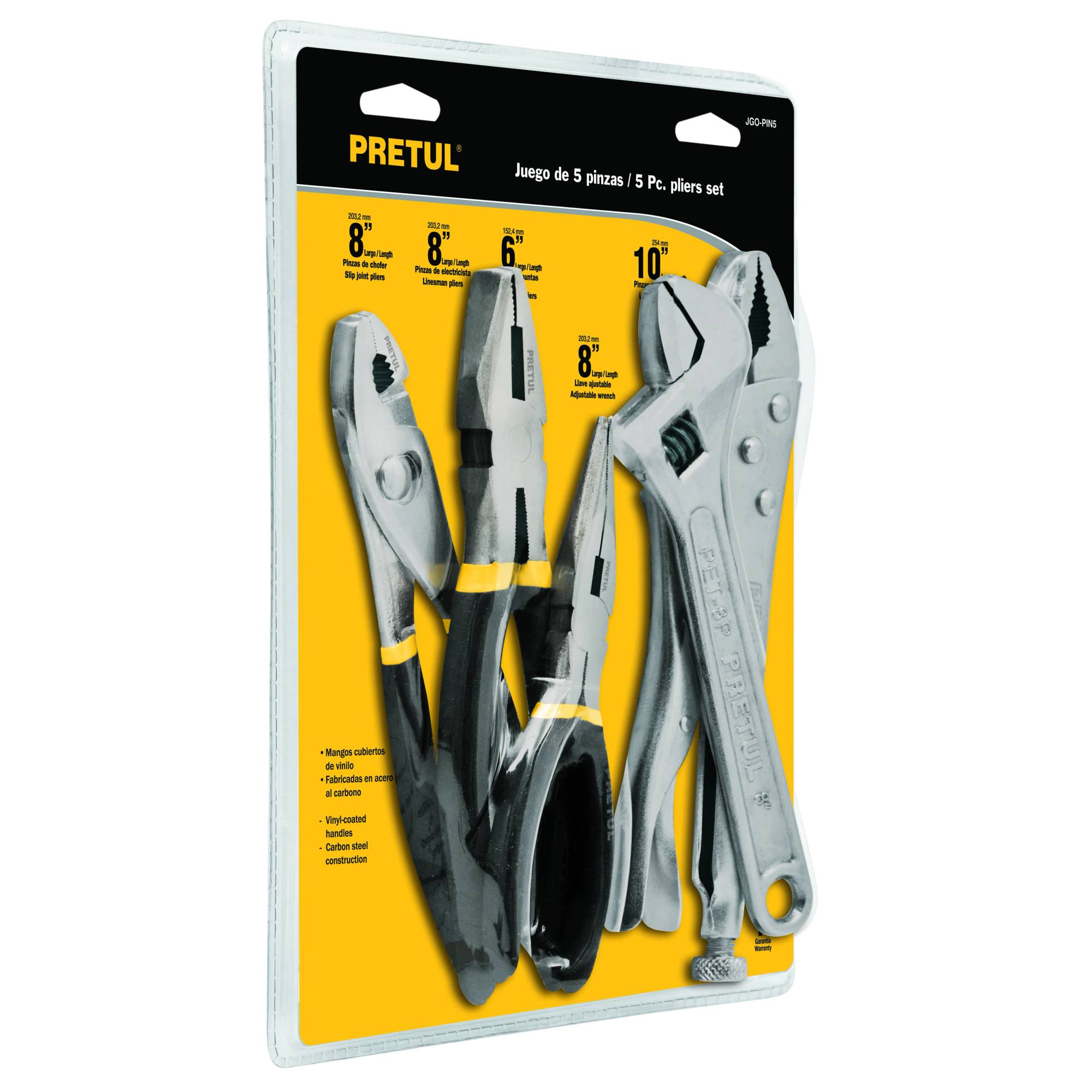 ProductoJuego de tenazas 5pcs jgo-pin5 pretul  22971