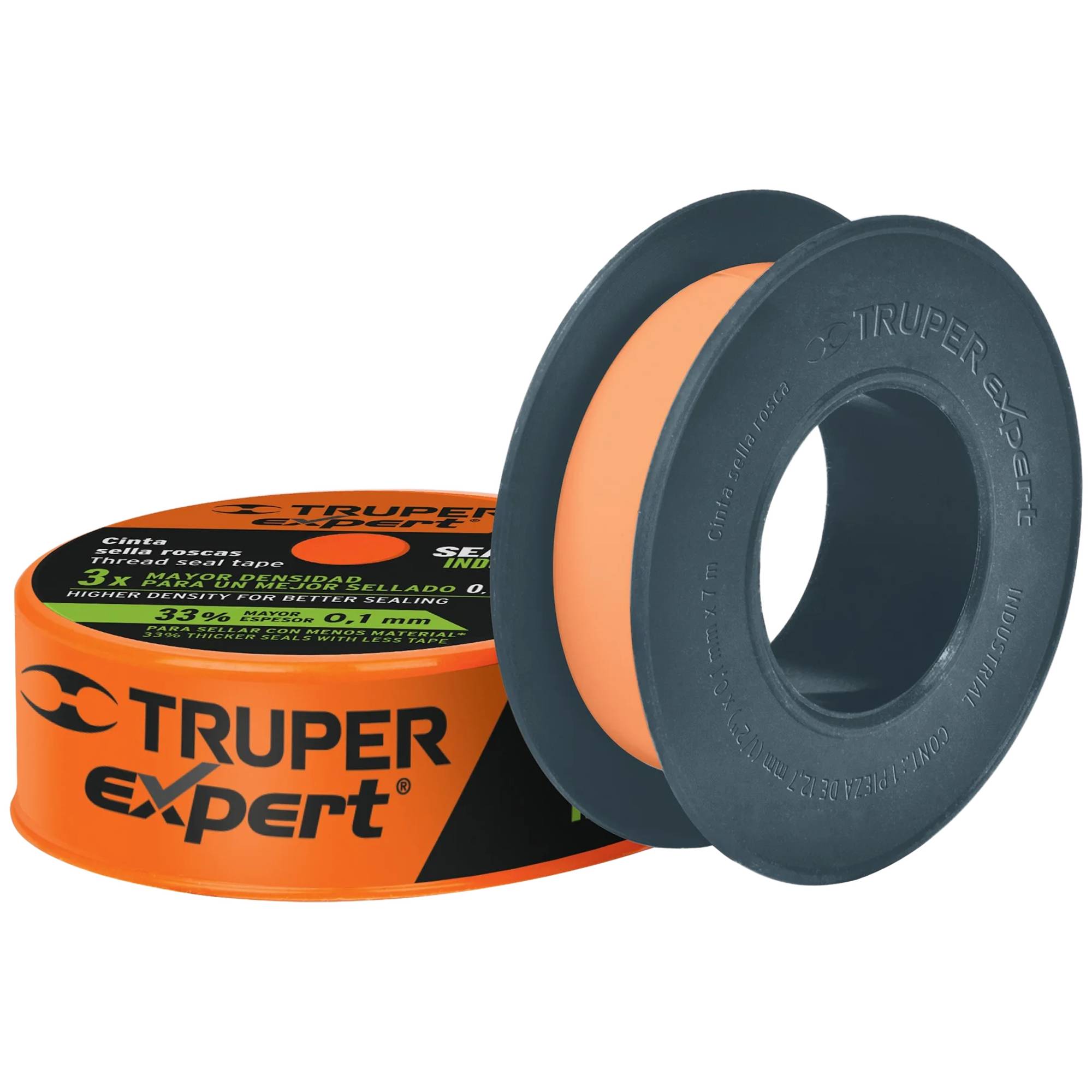 ProductoCinta teflon de 1/2 7-mts industrial truper ctf-1/2x7x  12515