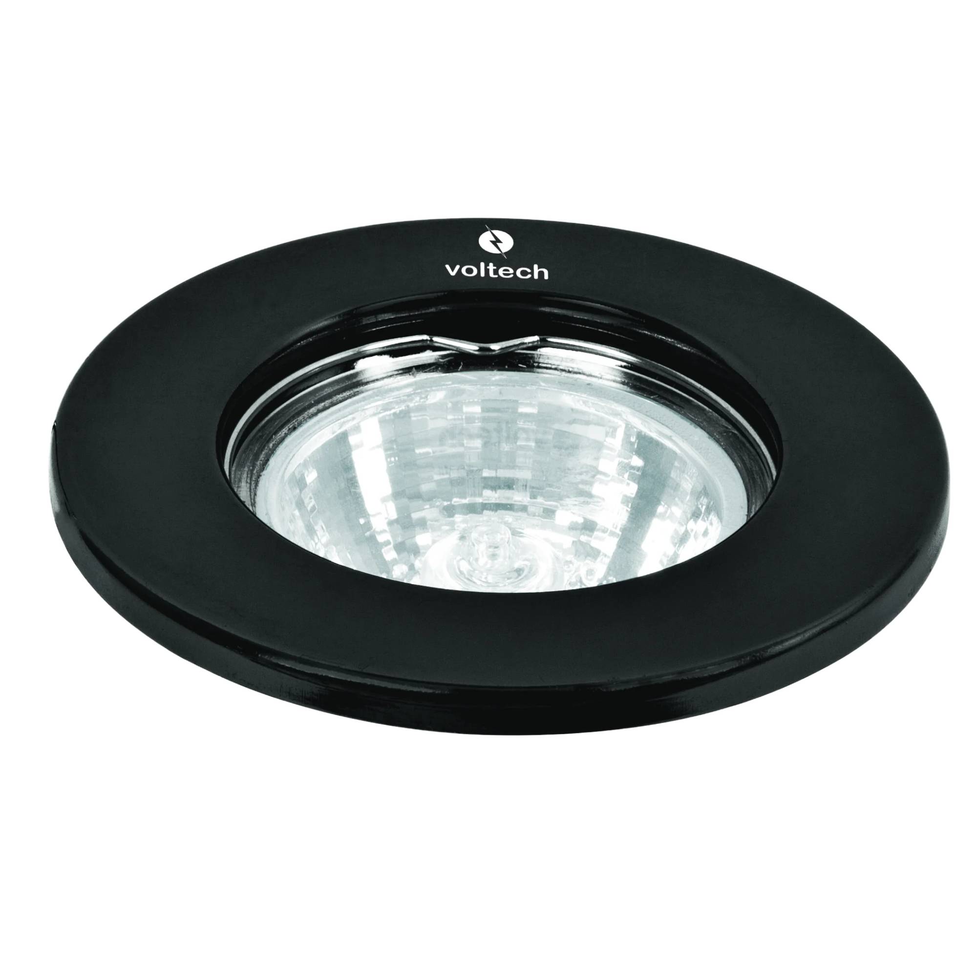 ProductoLampara spot empotrado fijo negro sin foco volteck 46613