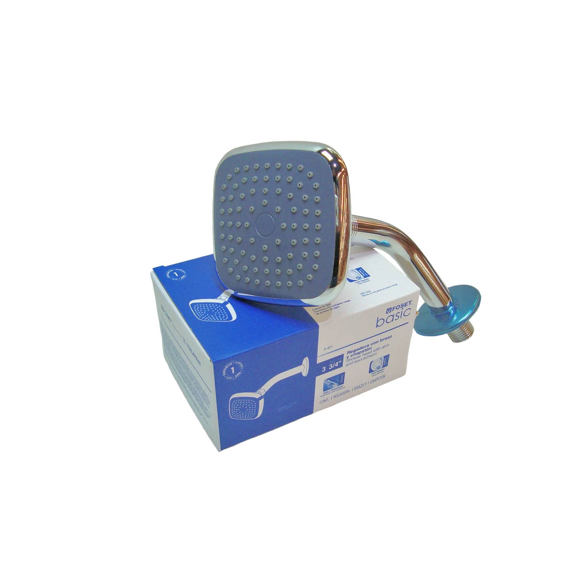 ProductoDucha bano con brazo cuadrada foset basic 3-1/4  45065